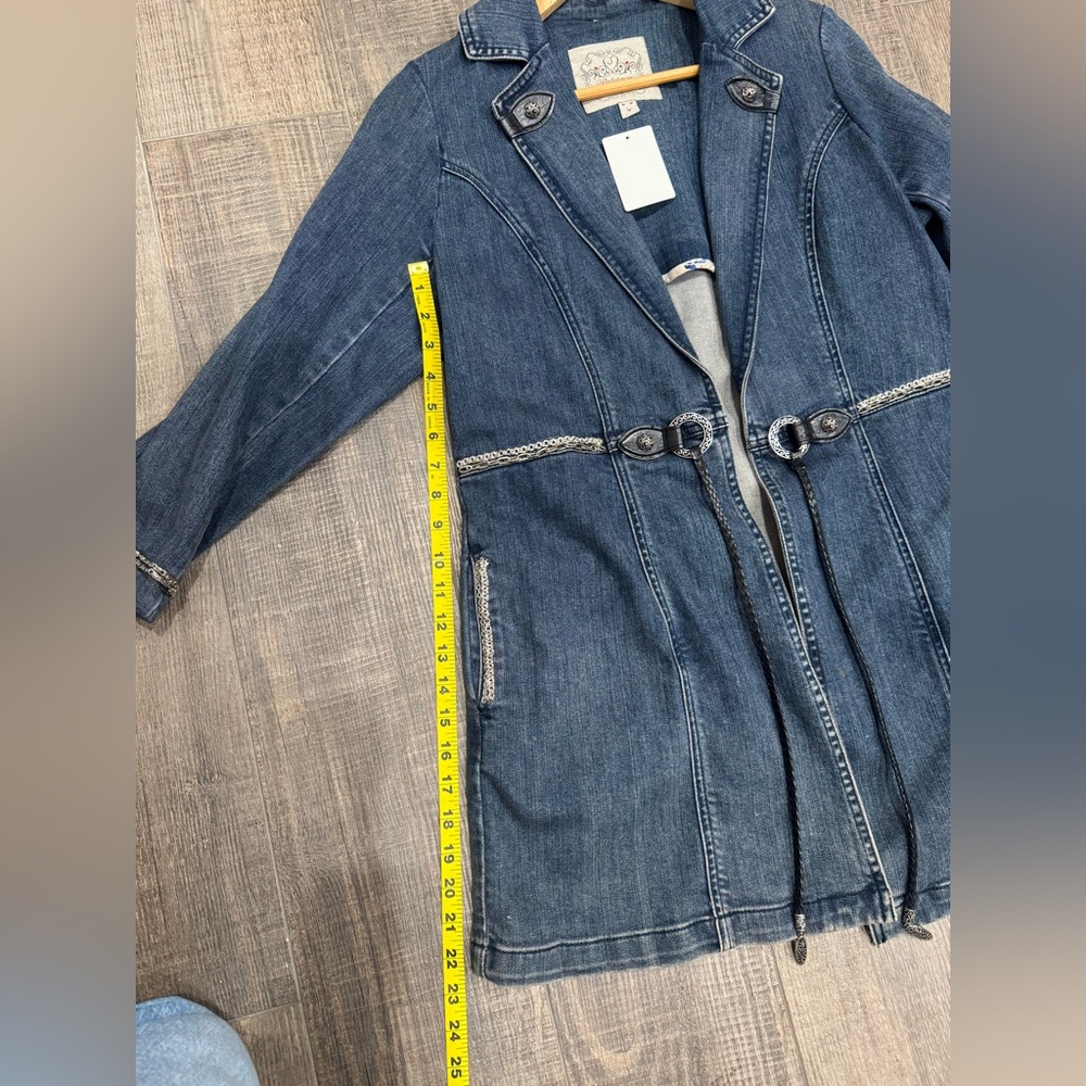 Brighton Blue Denim Jacket with Silver Accents - Picture 13 of 17